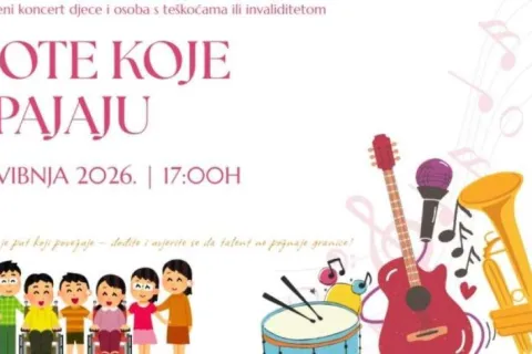 Glazbeni koncert djece i osoba s te&scaron;koćama ili invaliditetom 