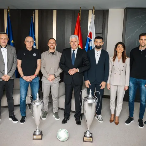 Čović i Filipović ugostili Zrinjski nakon osvajanja Kupa BiH