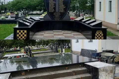 Kod Dervente spomenik pripadnicima HVO-a sravnjen sa zemljom