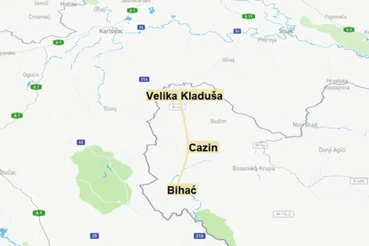 Brza cesta Cazin &ndash; Velika Kladu&scaron;a &ndash; granica RH