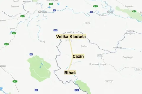 Brza cesta Cazin &ndash; Velika Kladu&scaron;a &ndash; granica RH