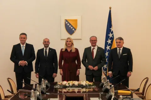 Članovi Predsjedni&scaron;tva BiH nakon sastanka s Haddadom i Krichbaumom