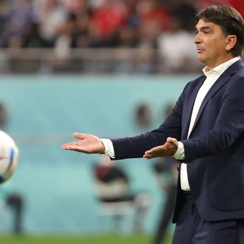 Doha, 27.11.2022. - Utakmica 2. kola F skupine SP-a Katar 2022 Hrvatska - Kanada na stadionu Khalifa. Na slici Zlatko Dalić. 