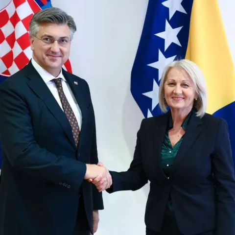 Andrej Plenković i Borjana Kri&scaron;to 