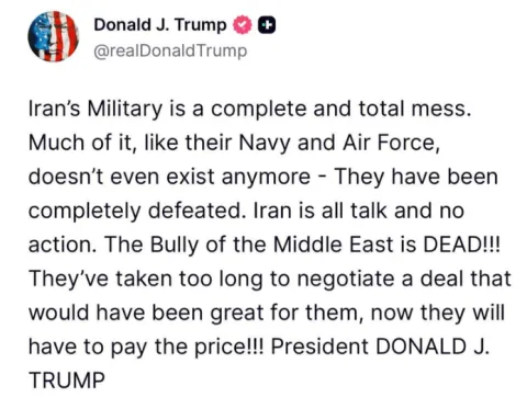 Trumpova objava