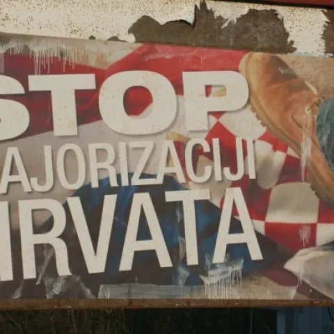 Stop majorizaciji Hrvata u BiH - plakat