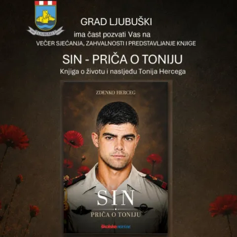 Večer sjećanja na Tonija Hercega uz predstavljanje knjige 'Sin &ndash; priča o Toniju'