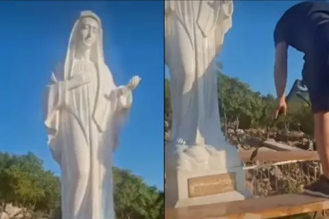 Oči&scaron;ćen oskvrnjeni kip Gospe 