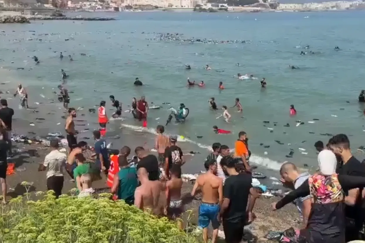 Ulazak migranata u Ceutu