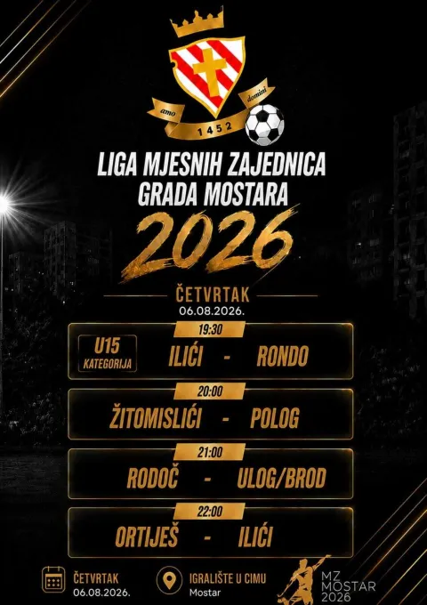 Raspored za četvrtak