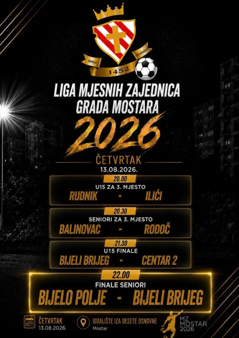 Raspored finalne večeri
