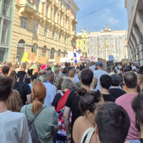 Prosvjed u Zagrebu